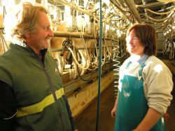 Dairy farmers, Scott and Virginia Alcock